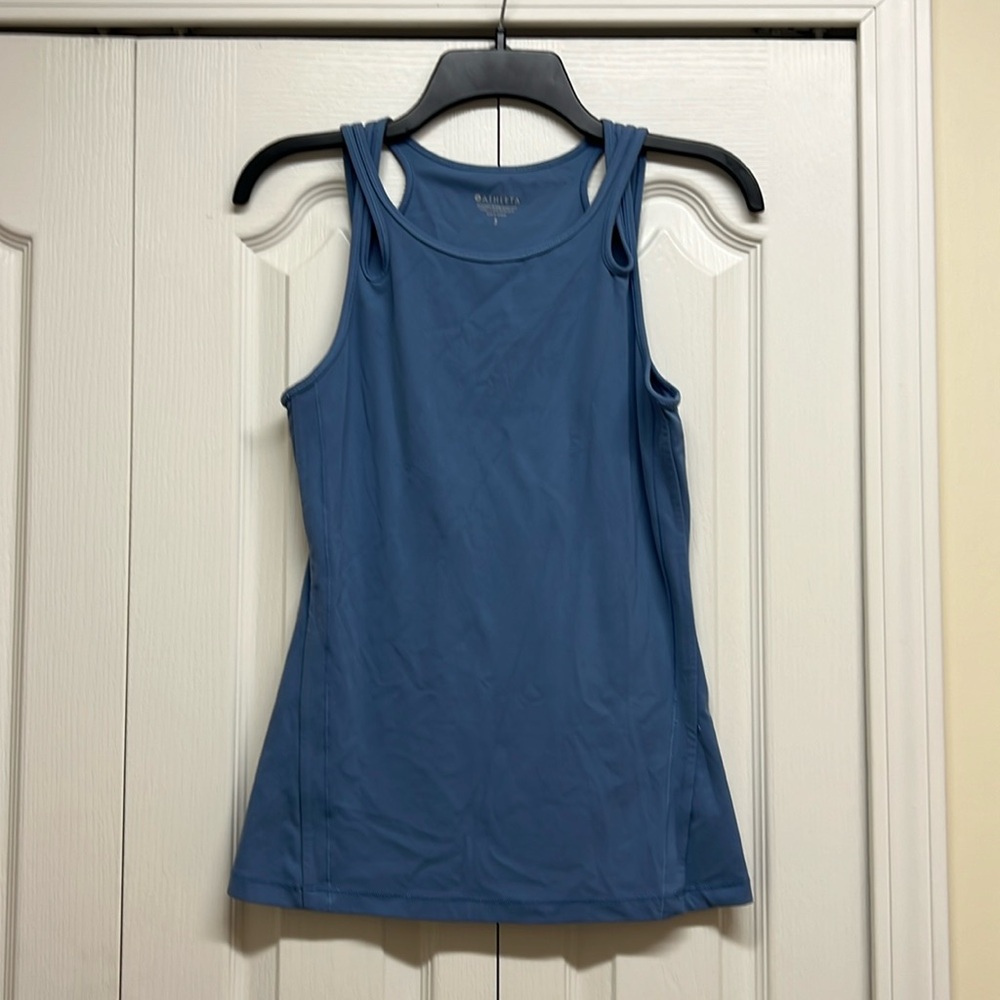 Athleta Dusty Blue Halter Top Size Small Petite